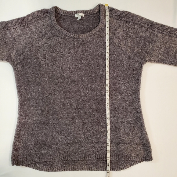 P.J. Salvage Cozy Pullover Woman M Gray fleece sweater - Picture 5 of 8